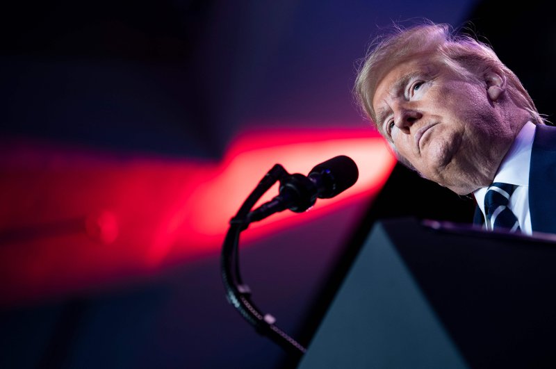 U.S. President Donald Trump speaks during the National Association of Counties Legislative Conference, March 3, 2020, in Washington, DC. (AFP Photo)