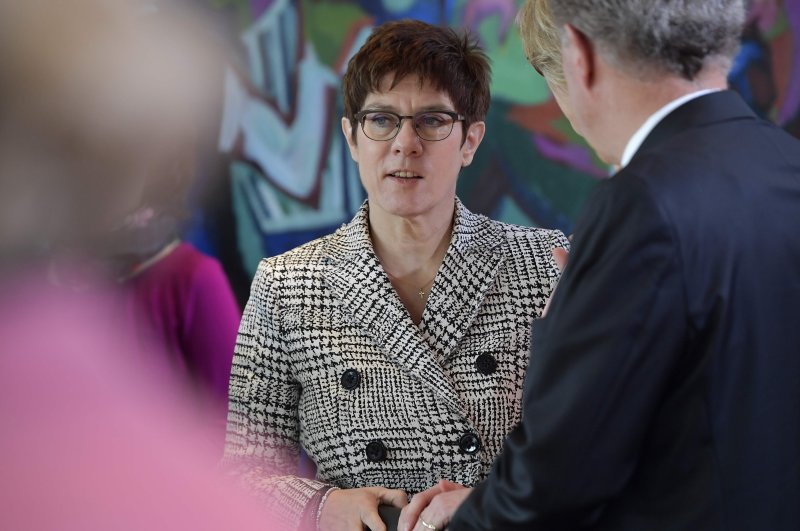 German Defence Minister Annegret Kramp-Karrenbauer arrives for the weekly cabinet meeting at the Chancellery in Berlin, March 4, 2020. (AFP Photo)