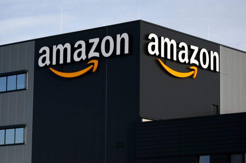The logo of U.S. online retail giant Amazon is seen at the distribution center in Moenchengladbach, western Germany, Dec. 17, 2019. (Reuters Photo)