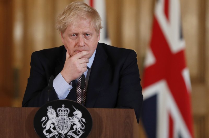 Britain's Prime Minister Boris Johnson speaks during a news conference at 10 Downing Street to unveil government planning to combat the coronavirus, London, March 3, 2020. (AFP Photo)