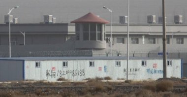 Some workers were transferred directly from re-education centers in Xinjiang. (AP Photo)