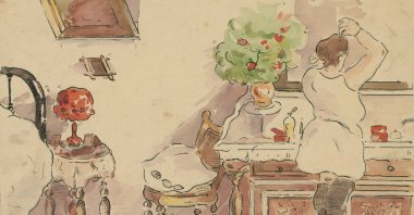 A work from the "Painter Sabiha Rüştü Bozcalı" exhibition at Salt Galata in Istanbul.