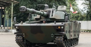 KAPLAN MT tanks are jointly developed by Turkey’s FNSS Defense Industries Company and Indonesian PT Pindad. (AA Photo)