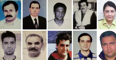 The victims of the far right terror group NSU: top from left: Enver Şimşek, Abdurrahim Özüdoğru, Süleyman Taşköprü, Habil Kılıç and police woman Michele Kiesewetter and bottom from left: Mehmet Turgut, Ismail Yaşar, Theodorus Boulgarides, Mehmet Kubaşık and Halit Yozgat. (AP Photo)