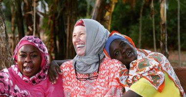 Kevser Aydoğdu (center) said she will always cherish the time she spent in Zanzibar where she fell in love with its culture and people. (Photo courtesy of the Assalam Community Foundation)