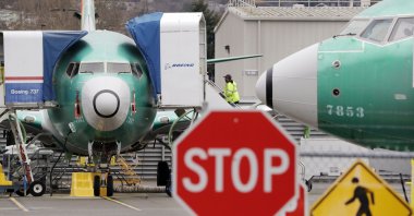 Boeing 737 MAX jets sit parked in Renton, Washington, Dec. 16, 2019. (AP Photo)