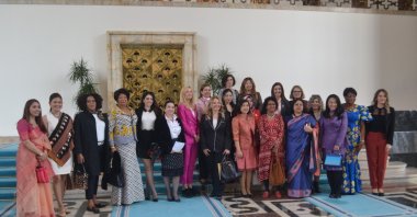 Women envoys from various countries met for lunch at Parliament in the capital Ankara, March 9, 2020. (IHA PHOTO)