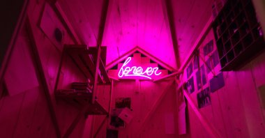 A photograph from Caty Enders’ installation "Stories in Sound," 2019. (Courtesy of Camille Blake and radialsystem, Berlin)