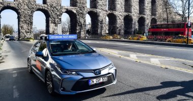 Driverless car produced by a firm under the scope of a joint university-industry projects tested in Istanbul. (AA Photo)