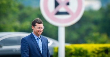 Picture taken on Jan. 21, 2020, showing Brazil's Communication Secretary Fabio Wajngarten at Alvorada Palace in Brasilia. ( AFP Photo)