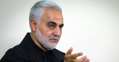 Qasem Soleimani, Iranian Revolutionary Guards Corps (IRGC) major general and commander of the Quds Force, speaks during an interview with members of the Iranian leader's bureau, Tehran, Dec. 1, 2019. (AFP Photo)