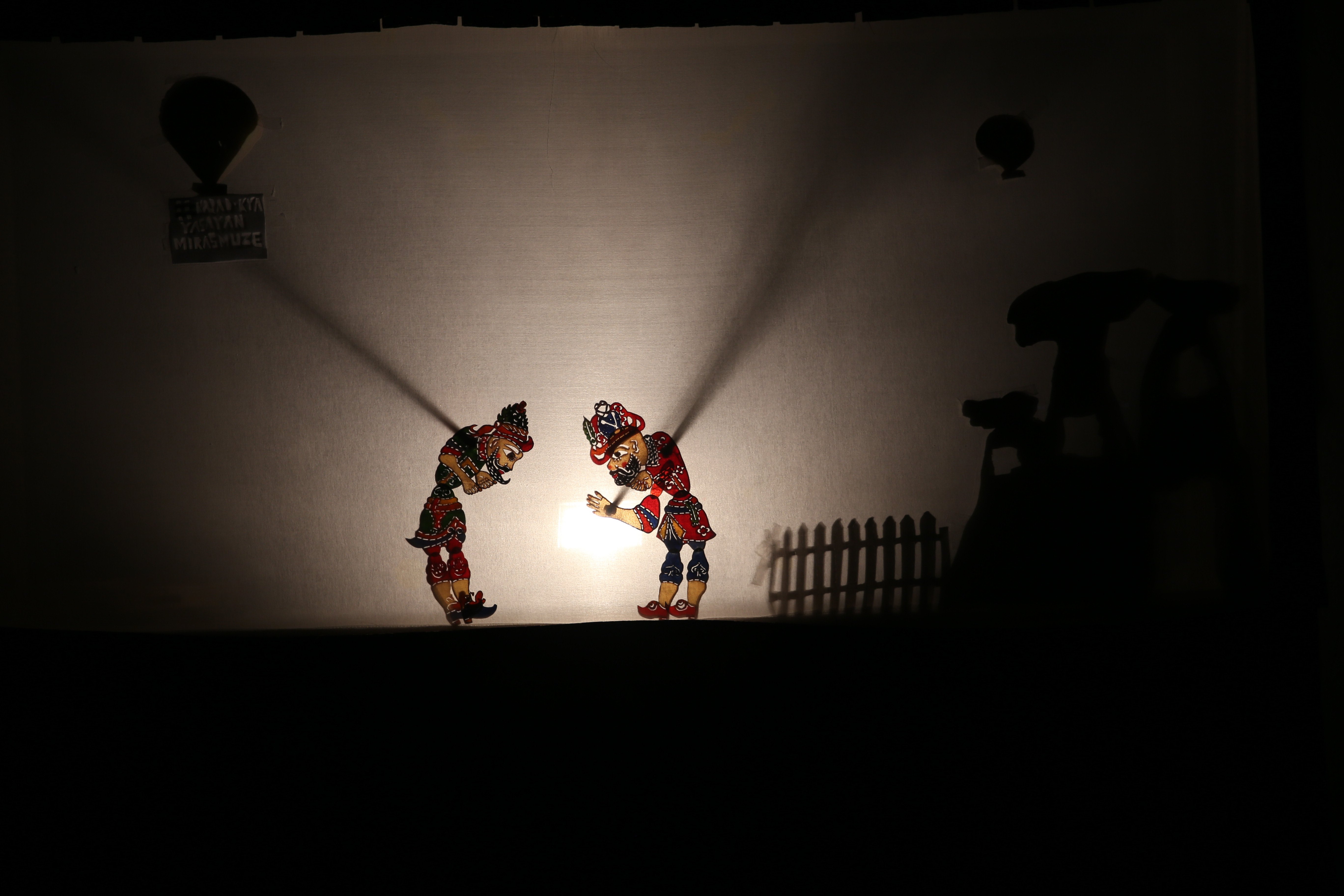 Hacivat-Karagöz shadow play is among the shows presented at the Cappadocia Living Heritage Museum in Avanos. (AA Photo)