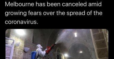 CNN published the news of the cancellation of the Formula One Grand Prix Race in Melbourne with visuals from Istanbul, March 14, 2020