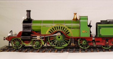 Express Locomotive Model No. 1 was designed by Patrick Stirling.