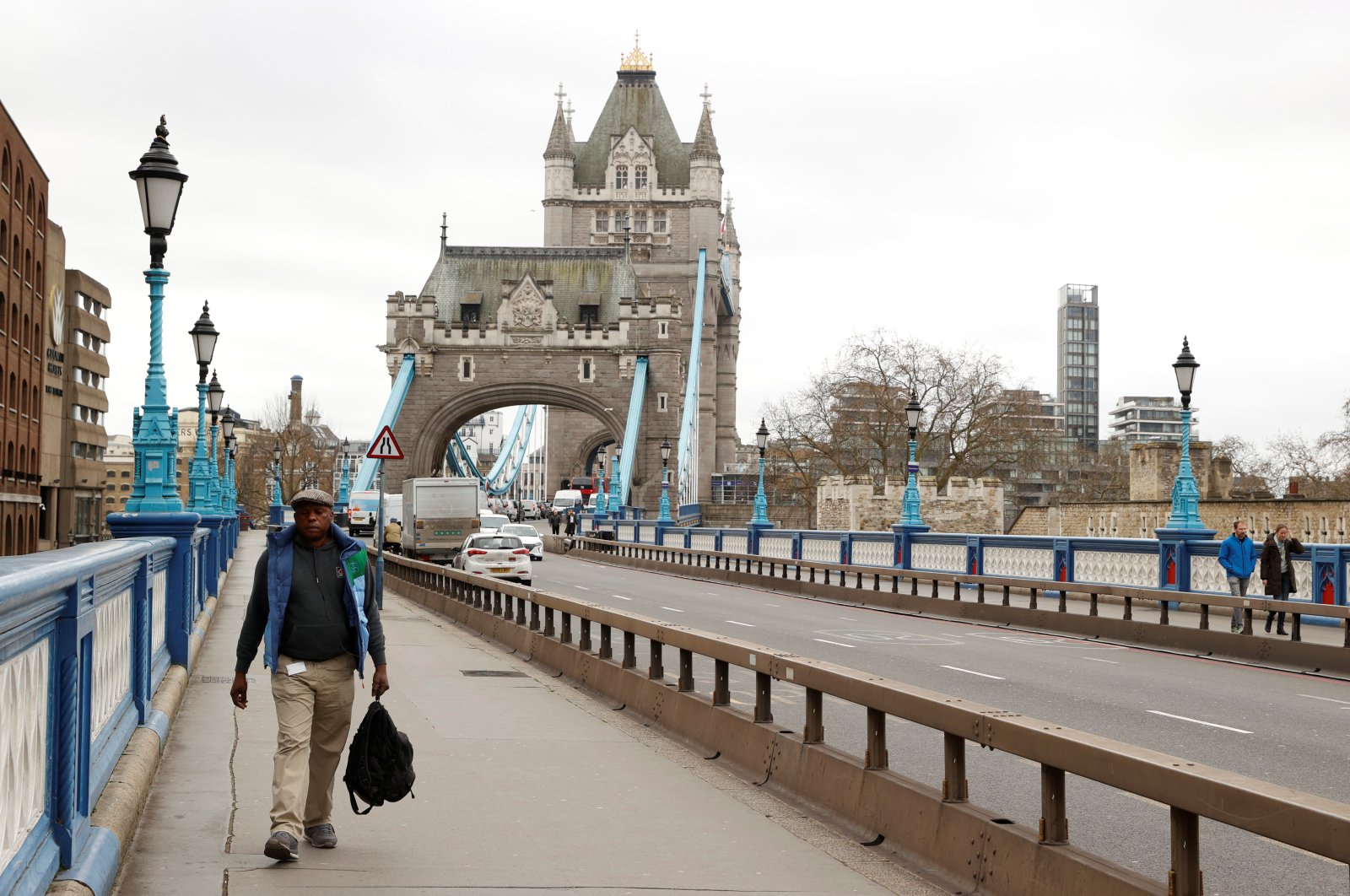 General view of Tower Bridge in London as the spread of the coronavirus disease (COVID-19) continues, London, March 18, 2020. (REUTERS Photo)
