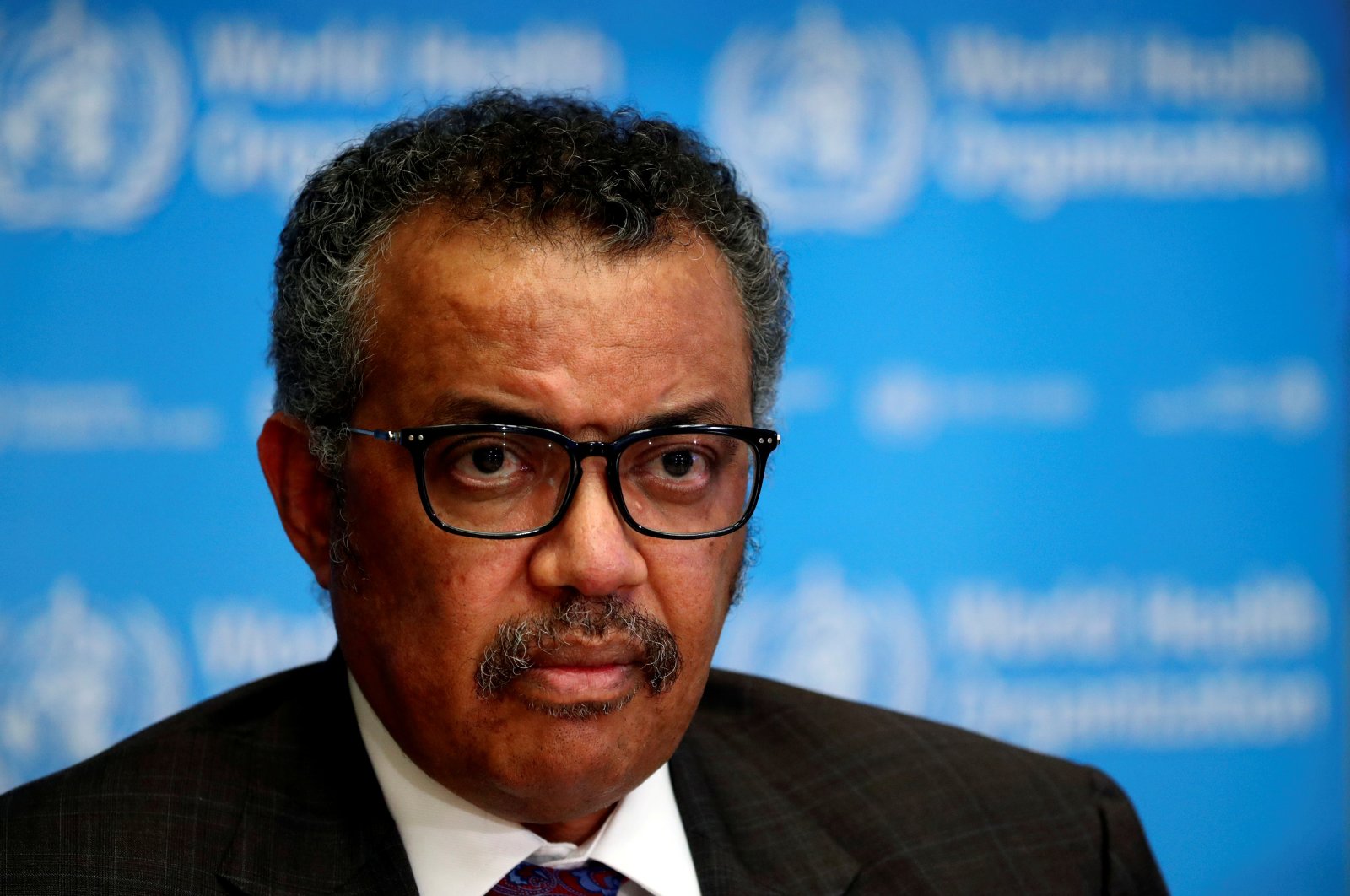 The director-general of the World Health Organization (WHO), Tedros Adhanom Ghebreyesus, attends a news conference on the situation of the coronavirus, Geneva, Feb. 28, 2020. (Reuters Photo)