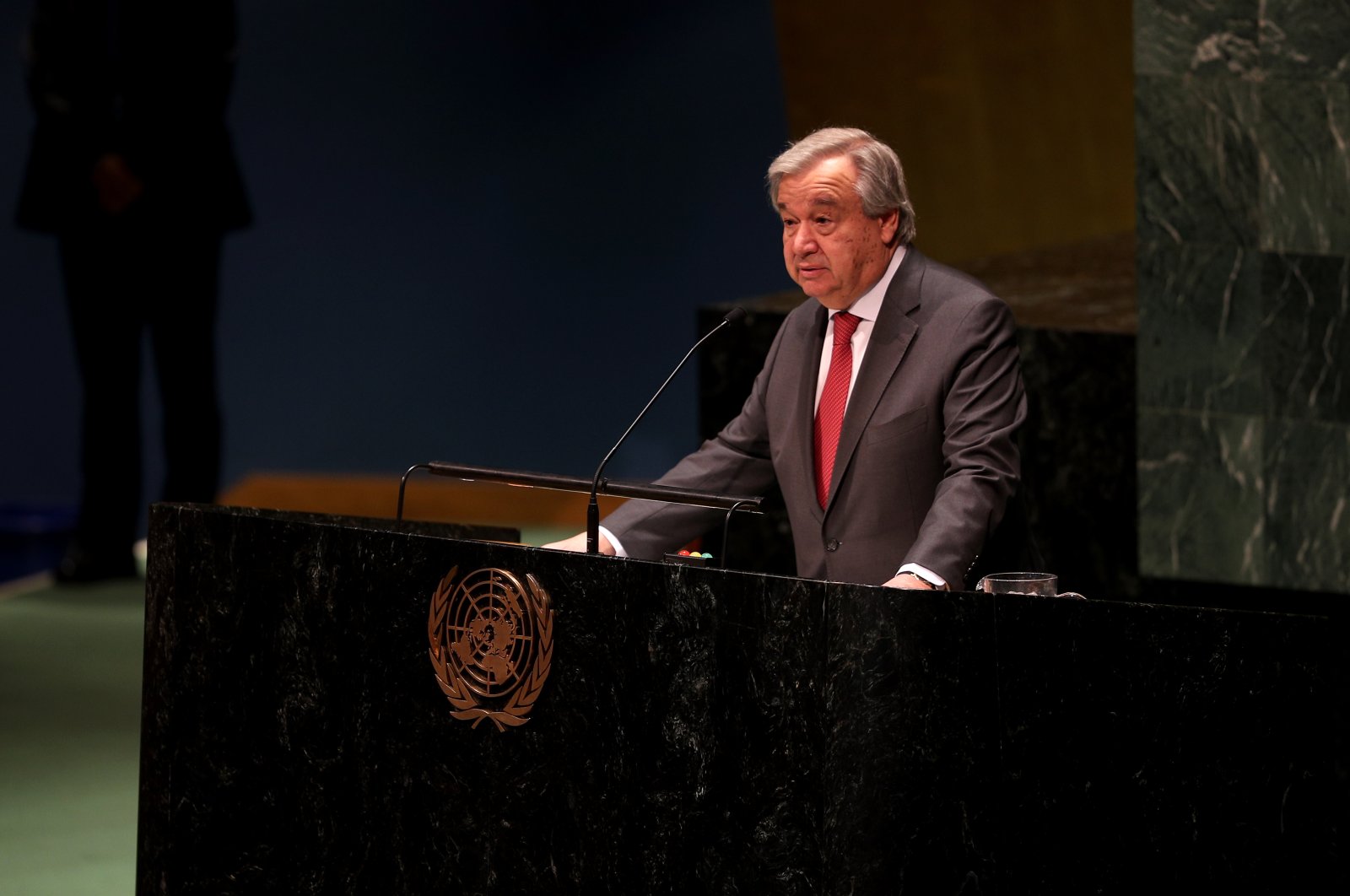 U.N. Secretary-General Antonio Guterres at a conference on World Women's day March 8, 2020 (AA Photo)