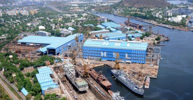 An aerial view of the Hindustan Shipyard Limited. (Wikipedia Image)