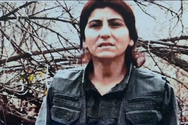 Terrorist Nazife Bilen is seen in this screen-grab from an undated PKK propaganda video.