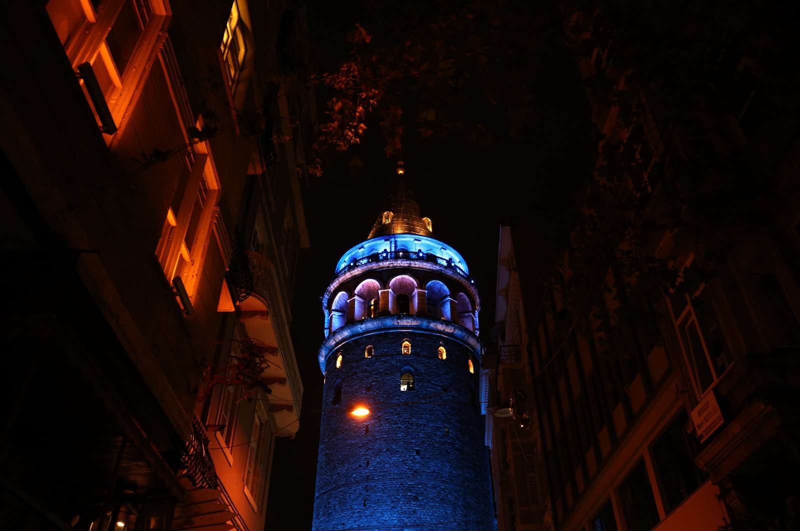 The Galata Tower (pictured) in Istanbul's Beyoğlu district will also light up in blue for the occasion. (AA Photo)