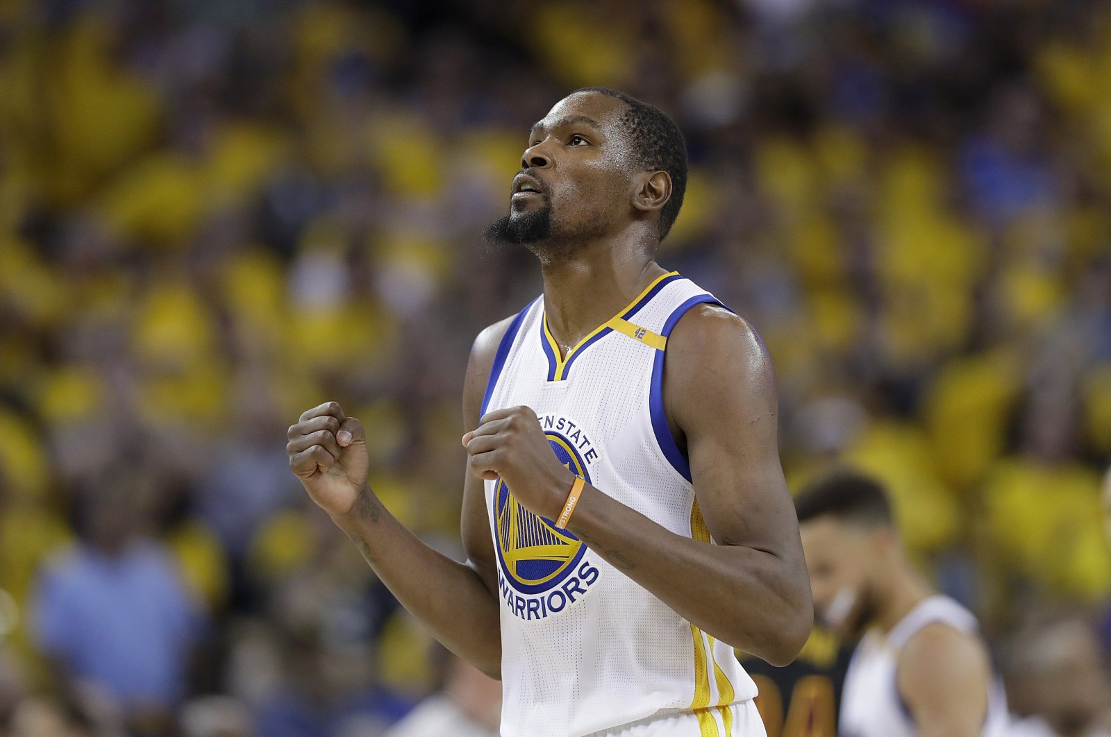 Kevin Durant will face Derrick Jones in the first game of the virtual tournament. (AP Photo)
