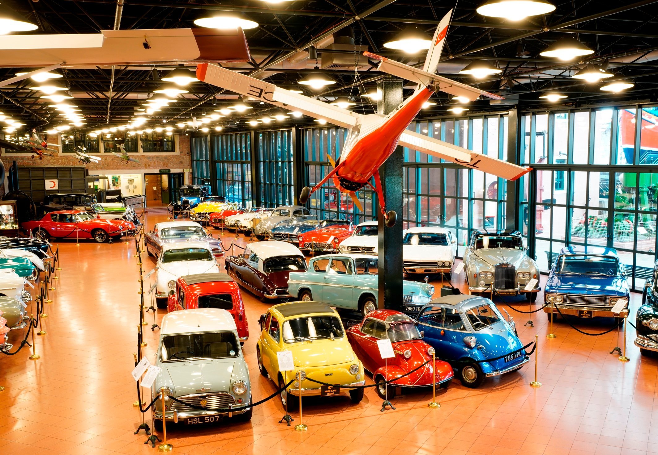 A general view from the classical car series at Rahmi Koç Museum.