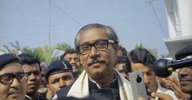  A 1972 file photo of Bangladesh Premier, Sheikh Mujibur Rahman. (AP Photo)