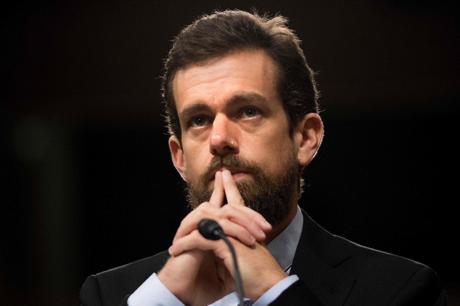 CEO of Twitter Jack Dorsey testifies before the Senate Intelligence Committee on Capitol Hill in Washington, D.C., Sept. 5, 2018. (AFP Photo)
