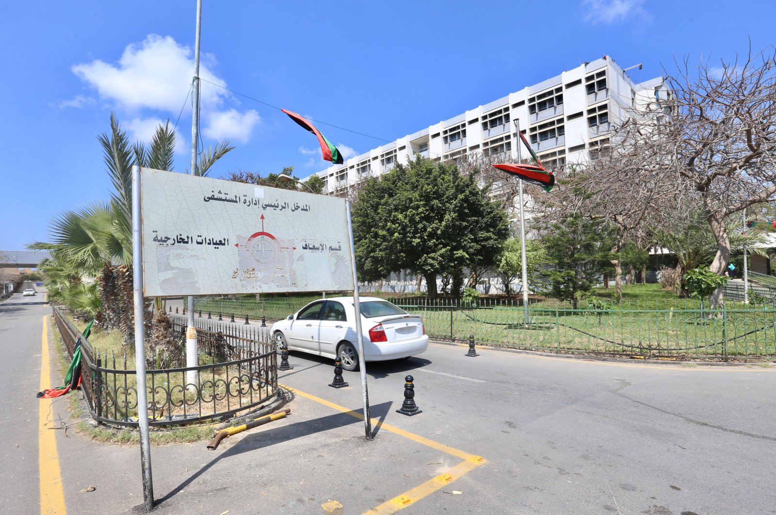 Forces loyal to eastern-based warlord Gen.Khalifa Haftar attacked Tripoli's Al-Khadra hospital being used for the fight against the coronavirus pandemic, Tuesday, April 7, 2020 (AA Photo)