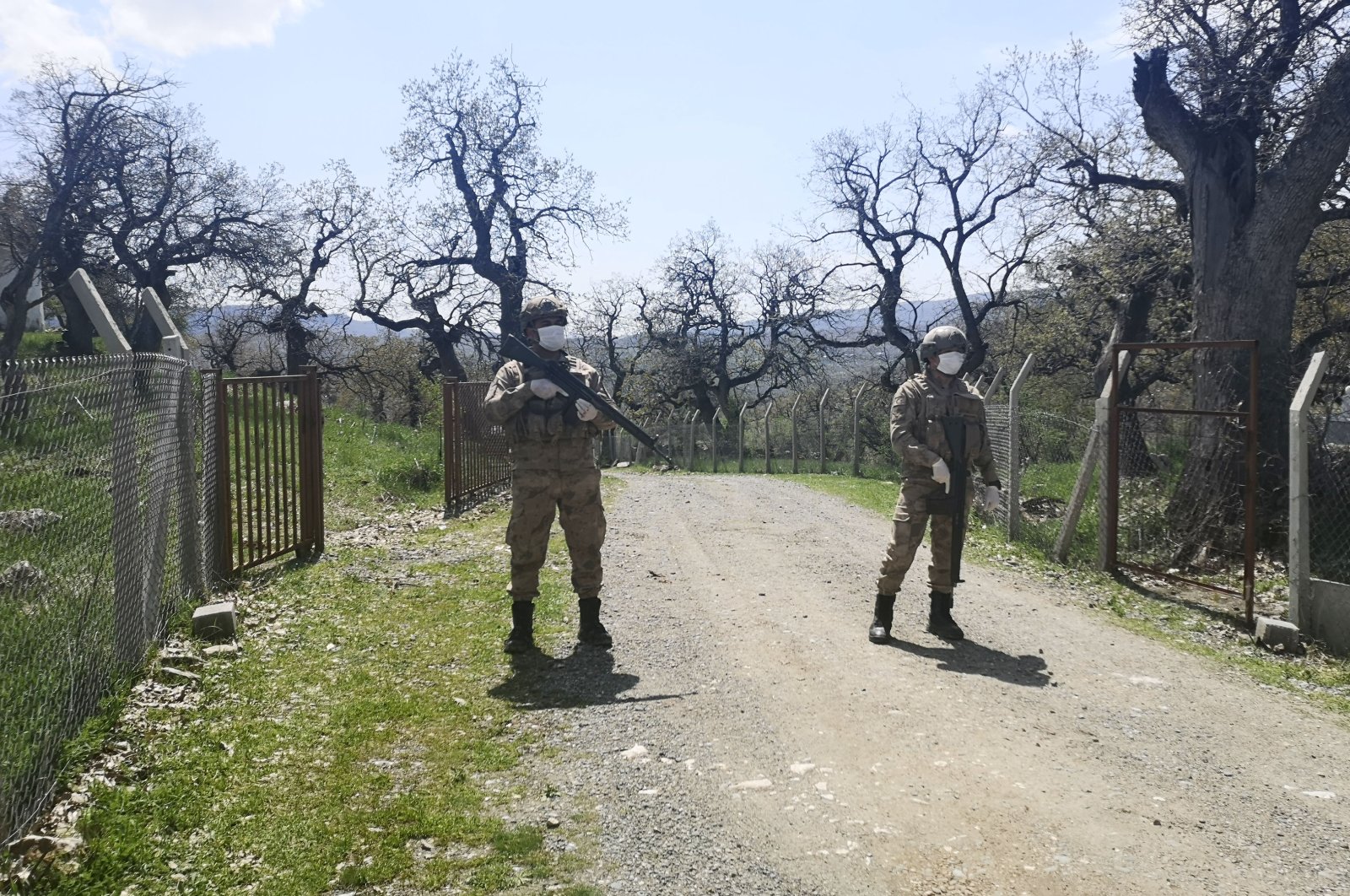 Security forces were dispatched to the area after PKK terrorists detonated a roadside bomb in Diyarbakır, Turkey, Wednesday, April 8, 2020. (DHA Photo)