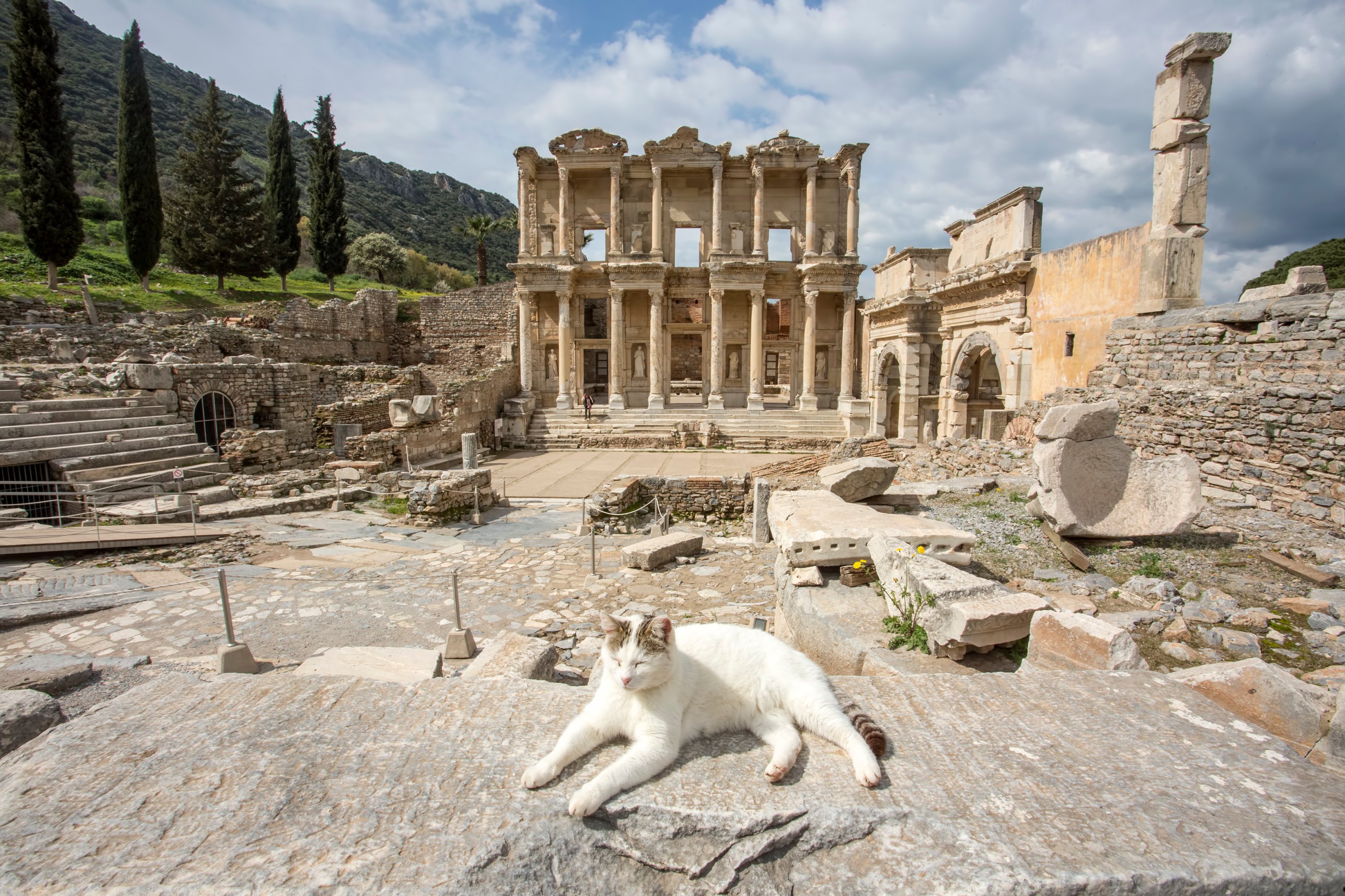 While walking in the streets of Ephesus, you