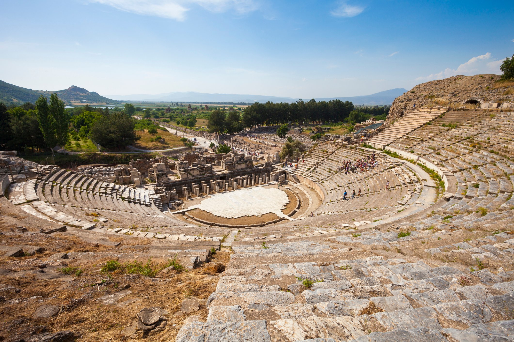 Photo dated May 24, 2011 shows the wiew of an amphitheatre at the ancient ruins of Ephesus. (iStock Photo)
