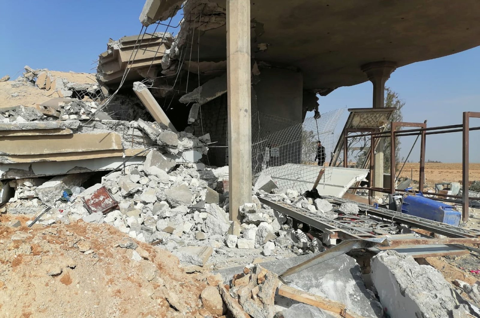 Destroyed headquarters of Kataib Hezbollah militia group are seen after in an air strike in Qaim, Iraq, December 30, 2019. (Reuters Photo)