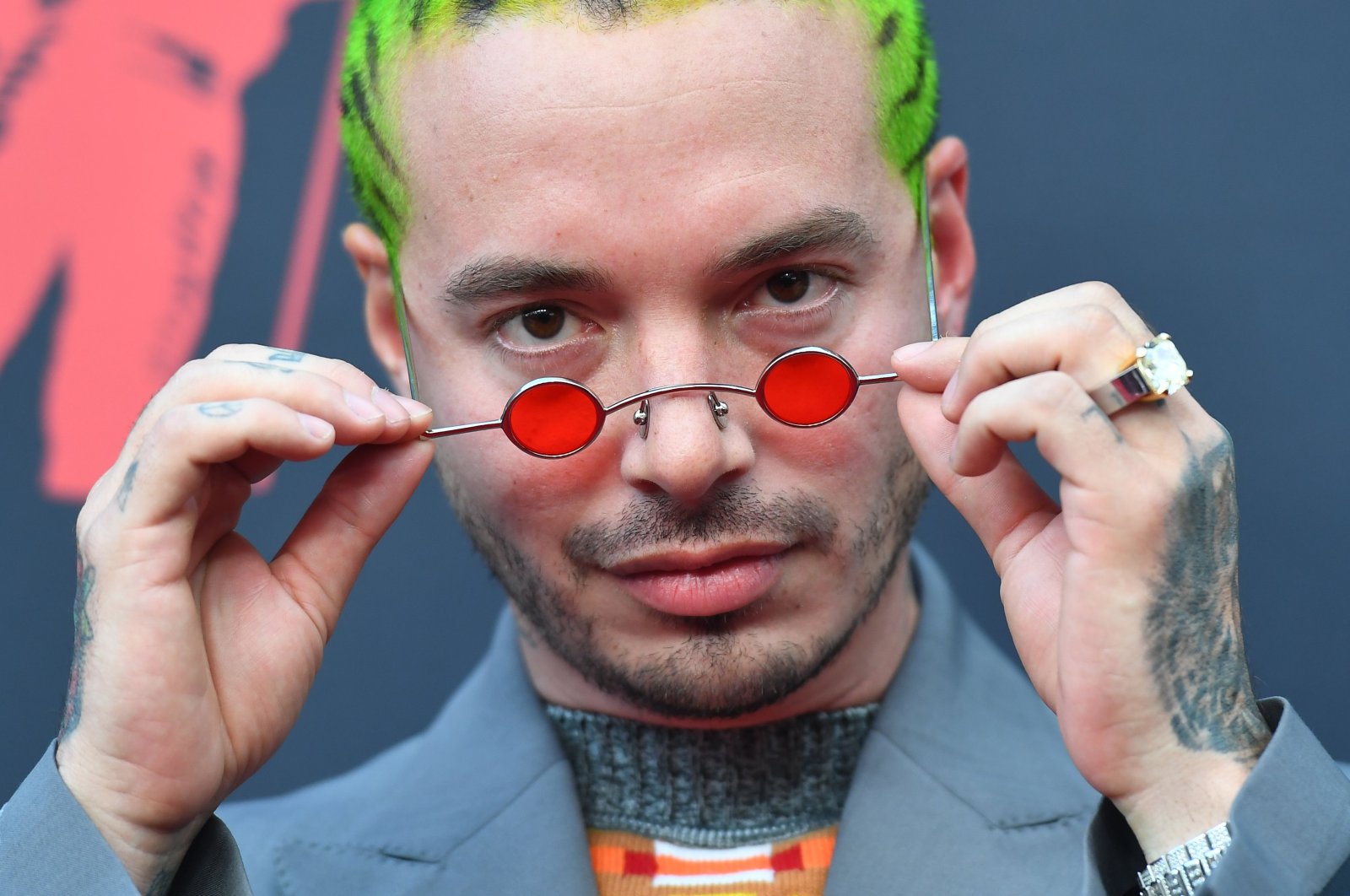 J Balvin is one of the Latin stars giving online concerts during the coronavirus quarantine. (AFP Photo)