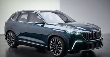 The prototype of Turkey's first domestically manufactured car. (İHA Photo)