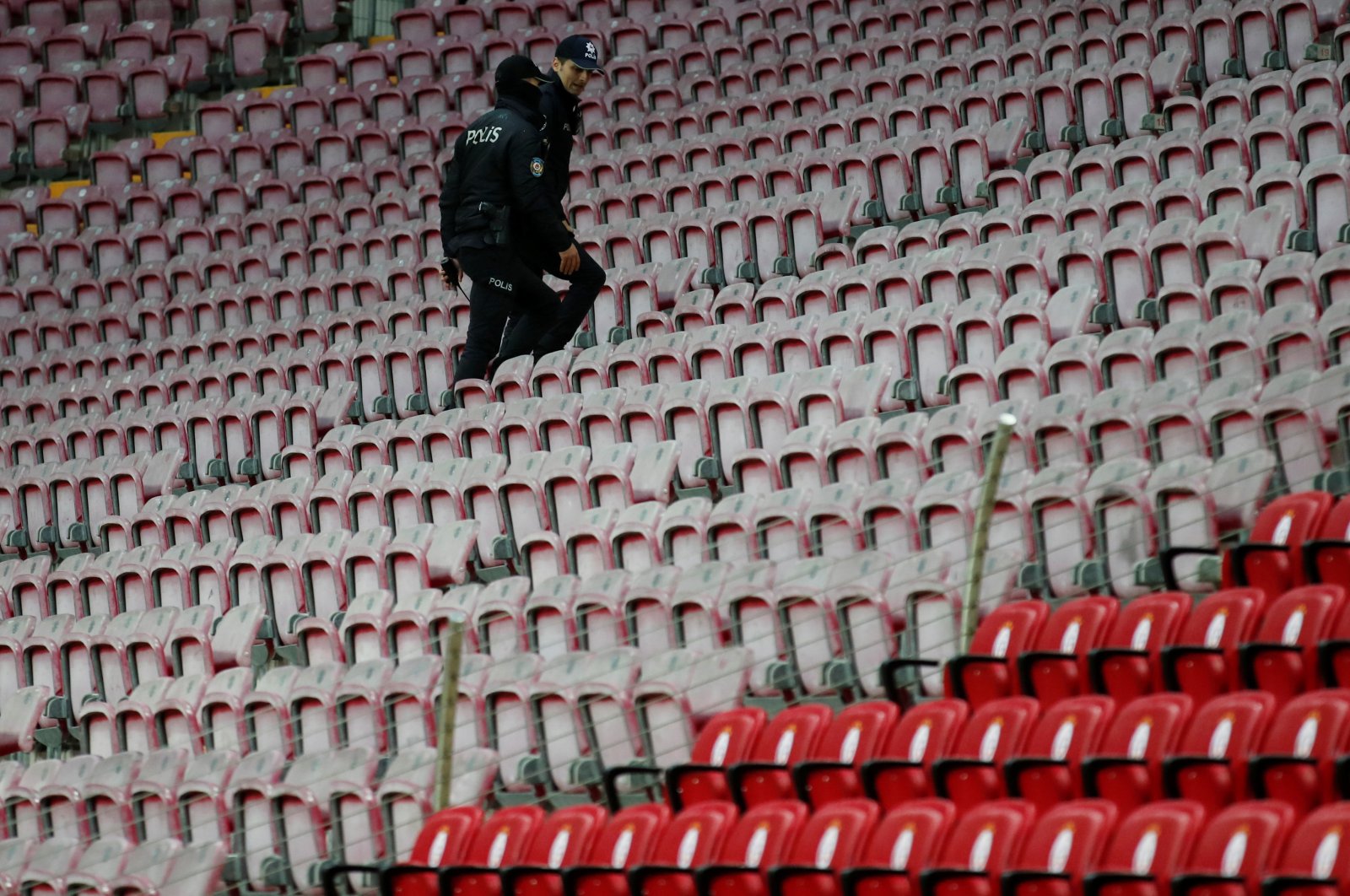 A Turkish Super League match between Galatasaray and Besiktas, Turk Telekom Stadium, Istanbul, Turkey, March 15, 2020. (Reuters Photo)