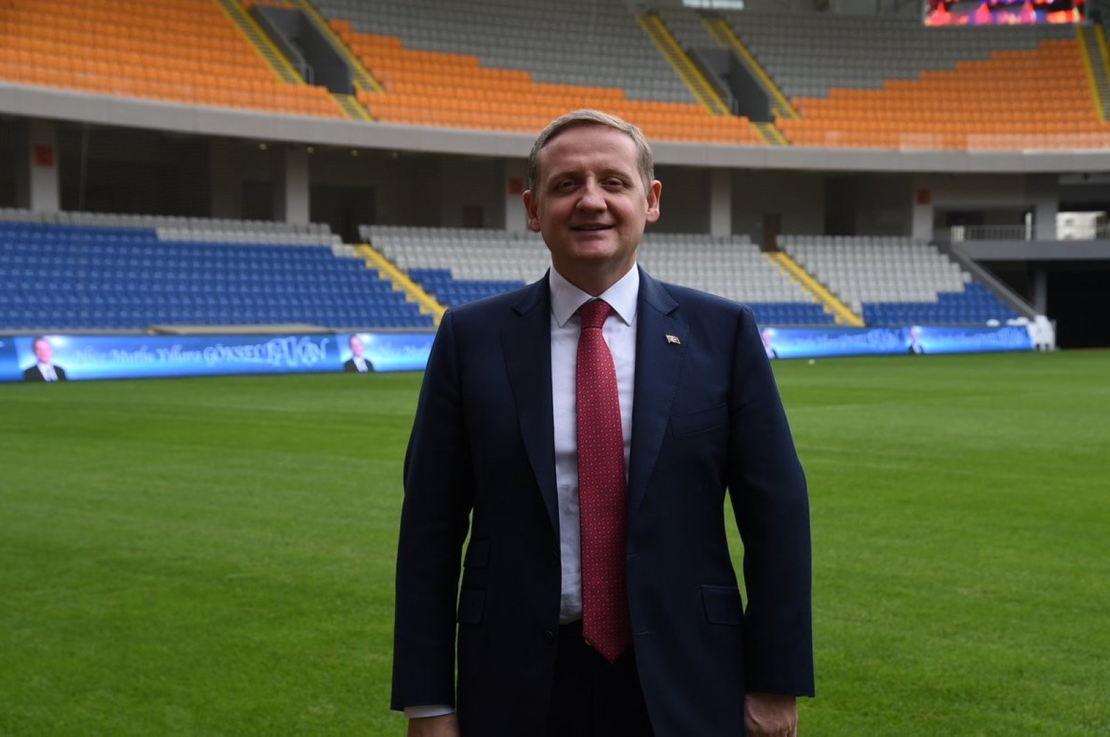 Göksel Gümüşdağ is seen in a stadium in Istanbul, Turkey in this undated photo. (İHA Photo) 