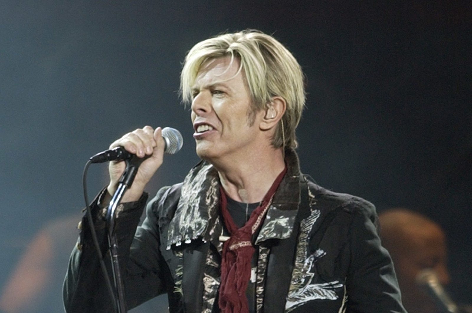 David Bowie launches the U.S. leg of his worldwide tour called "A Reality Tour," at Madison Square Garden in New York City, New York, U.S., Dec. 15, 2003. (AP Photo)