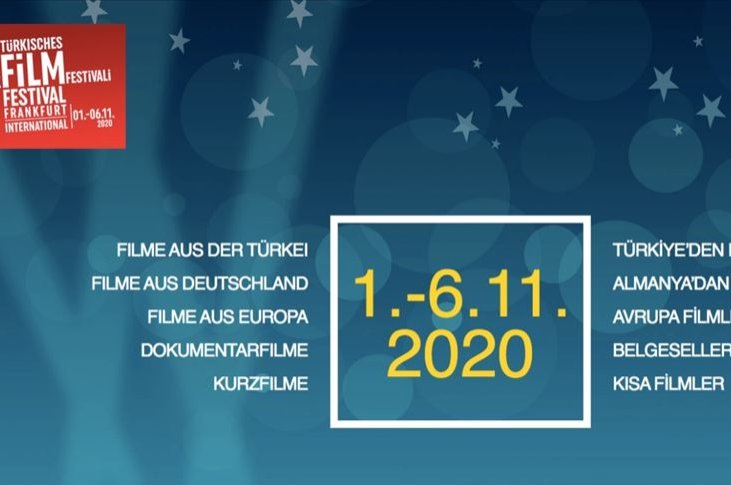 A poster advertises the 20th International Frankfurt Turkish Film Festival, which will be held Nov. 1-6, 2020. (AA Image)