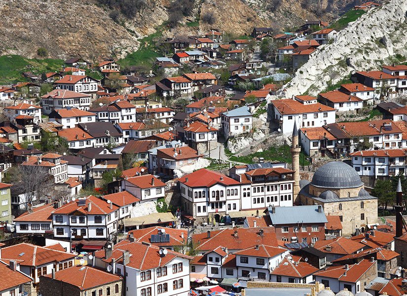 An aerial view of the Historic Town of Beypazarı.
