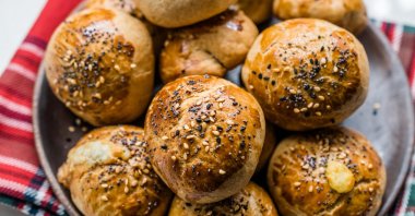 Poğaças are small traditional savory pastries usually eaten for breakfast.