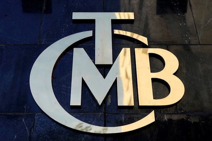 The logo of Turkey's central bank seen in this file photo, Dec., 30, 2019. (AA Photo)