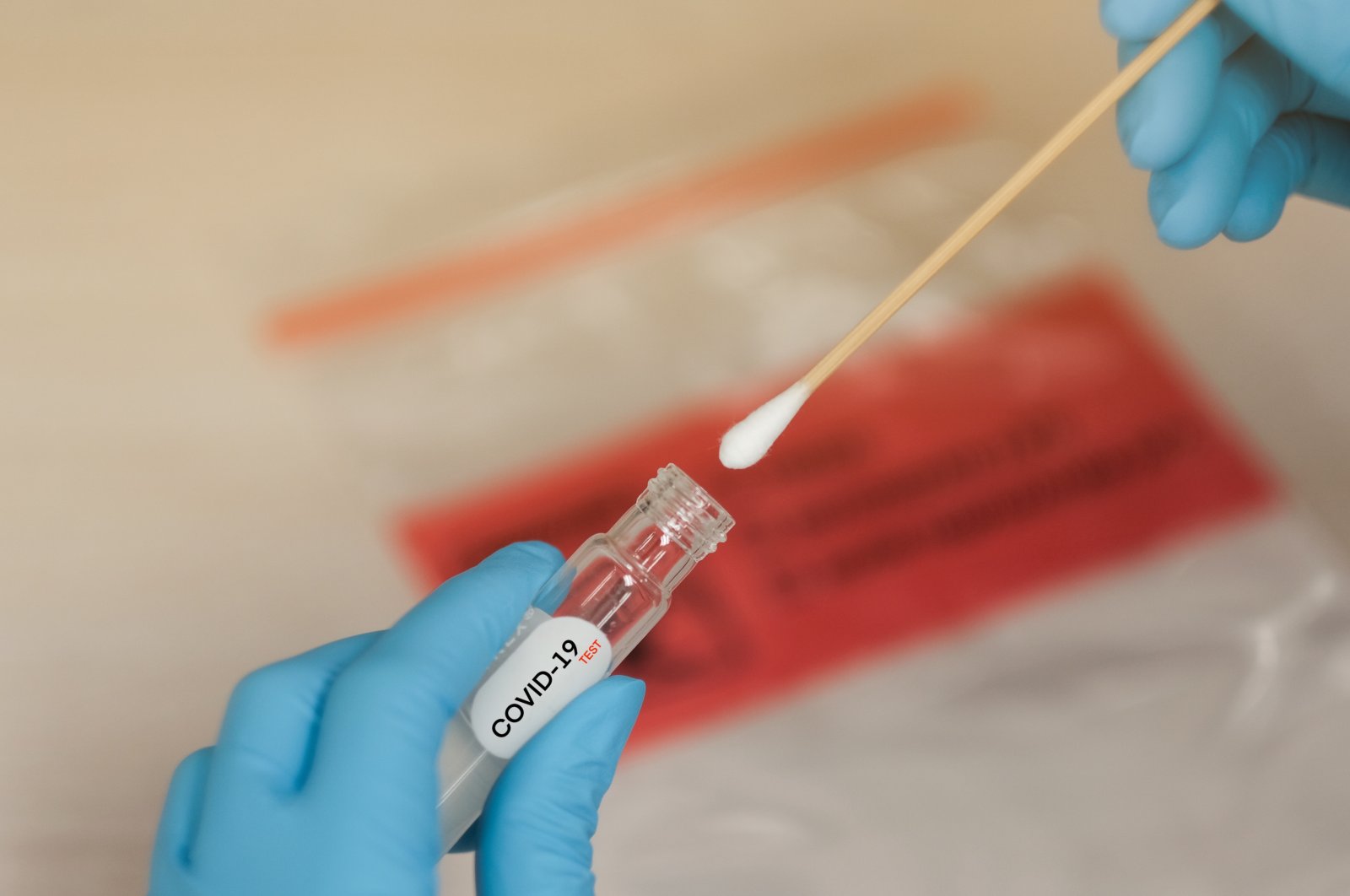 A test swab for COVID-19. (Shutterstock Photo)
