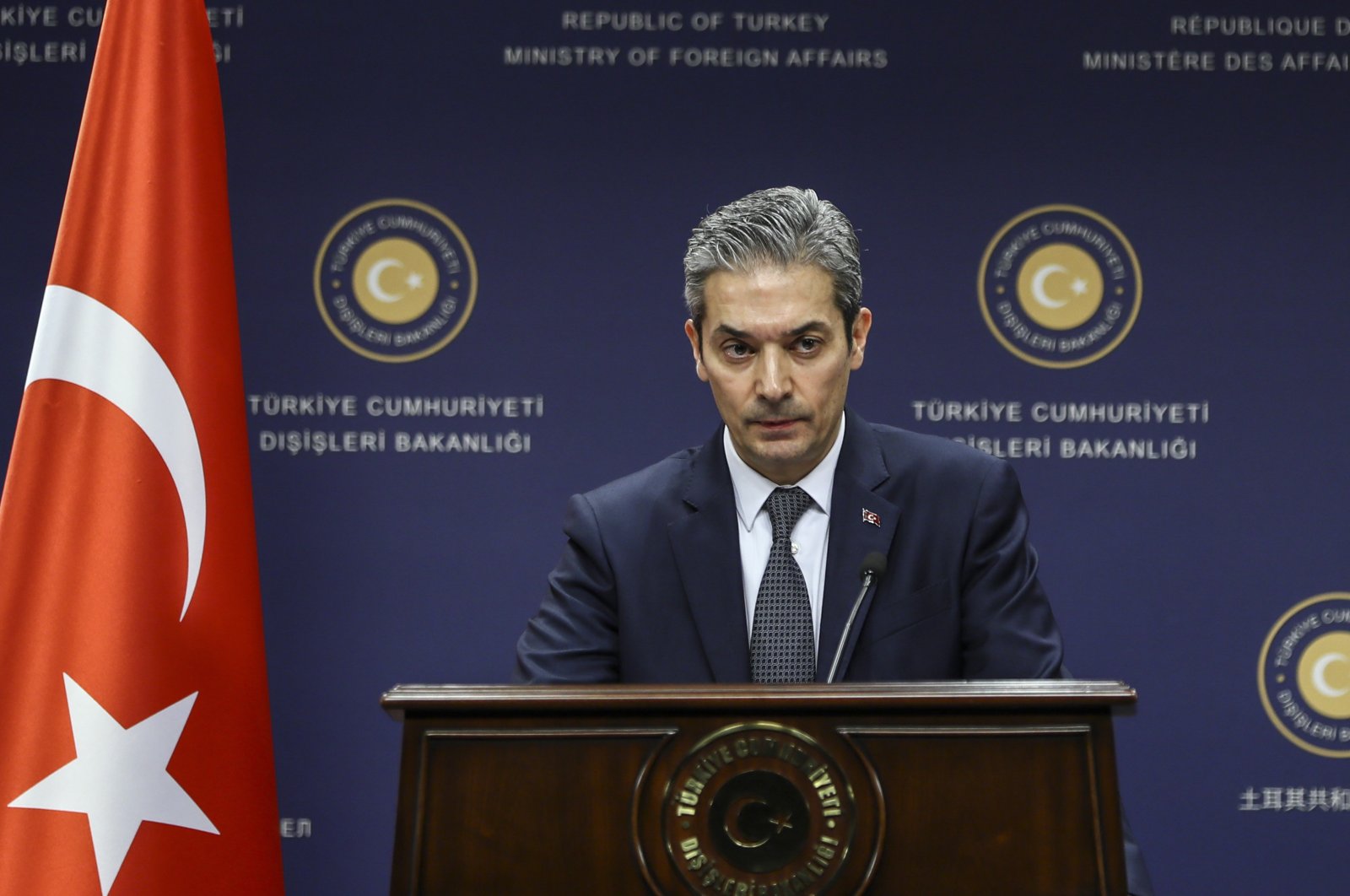 Hami Aksoy, spokesman for the Turkish Foreign Ministry. (AA Photo)