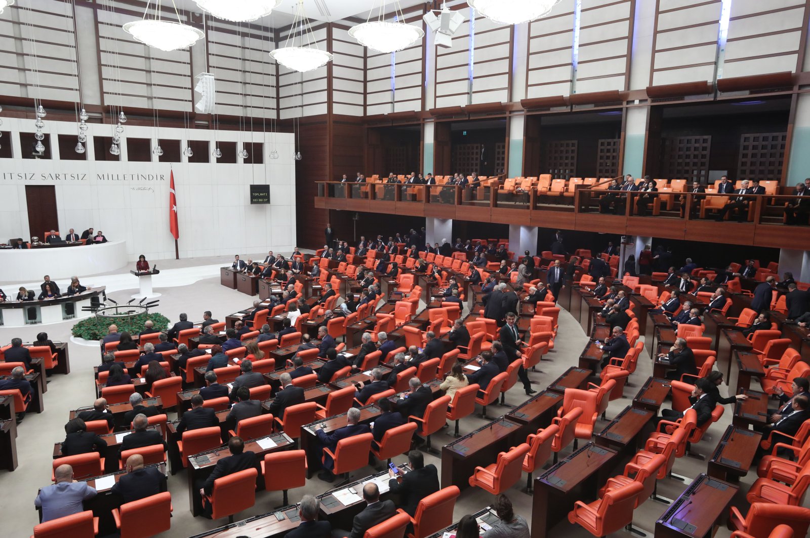 A special session of Parliament for the celebration of National Sovereignty and Children's Day as well as the 100th anniversary of the foundation of Parliament will be held on April 23, 2019. (Photo by Ali Ekeyılmaz/Daily Sabah)