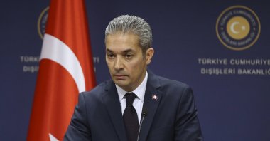 Foreign Ministry spokesperson Hami Aksoy. (AA)