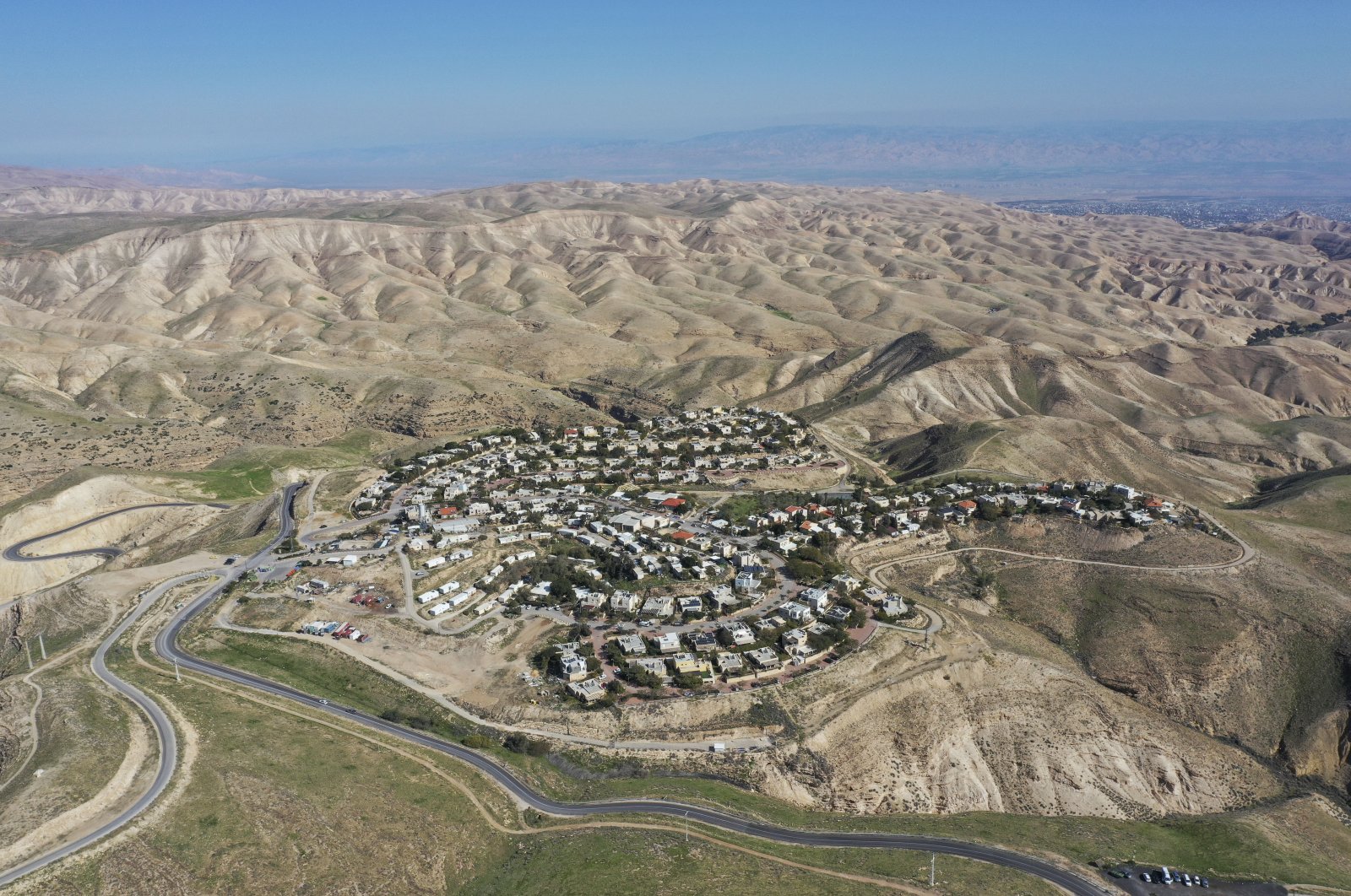 The Jewish settlement of Maale Michmash is seen in the occupied West Bank, Palestine, Jan. 26, 2020. (AP Photo)