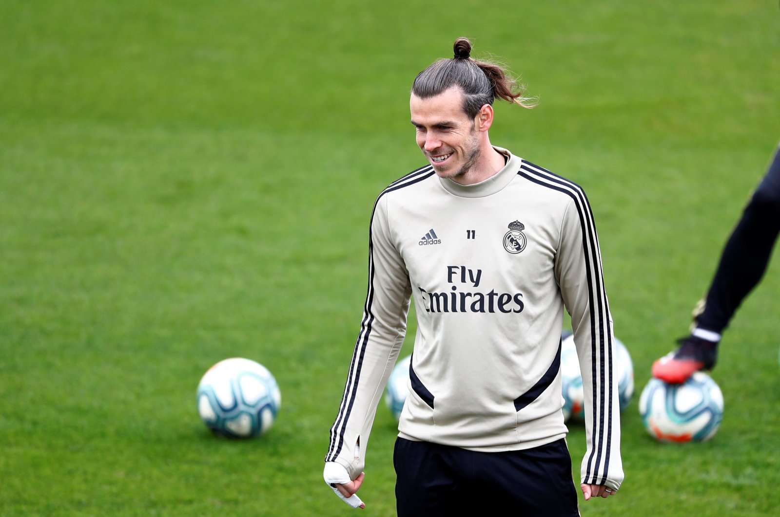 Real Madrid's Gareth Bale during training in Madrid, Spain, Feb. 29, 2020. (Reuters Photo) 