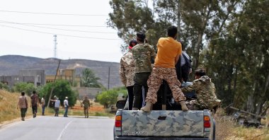 Libya's UN-recognized Government of National Accord (GNA) forces have made progress towards the town of Tarhuna near Southwest Tripoli within Volcano of Rage Operation in Libya, April 19, 2020. AFP Photo)