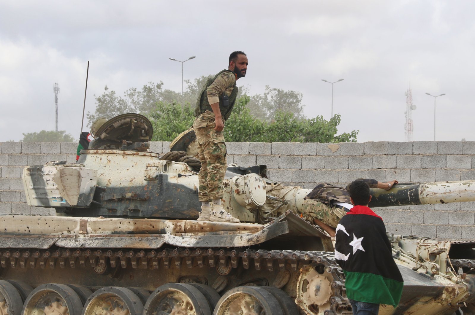 Forces loyal to the U.N.-recognized Government of National Accord (GNA) launch a military operation against putschist Gen. Khalifa Haftar's forces southeast of the capital Tripoli, Libya, April 23, 2020. (AA Photo)